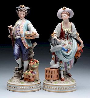 German Man & Woman Figurines.