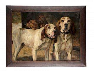 H. R. Poore Hunting Dogs Print.