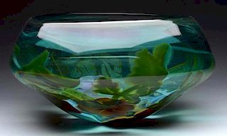 Magnificent Large Art Glass Bowl.