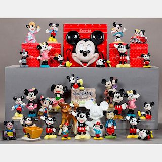 A Miscellaneous Collection of Ceramic Mickey Mouse and Disney Figurines, 20th Century,