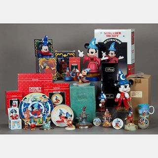 A Miscellaneous Collection of Disney Fantasia Collectibles, 20th Century,
