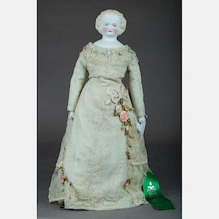 A German Alt, Beck & Gottschalck (ABG) 21in. Bisque Head/Shoulder Doll, 19th/20th Century,