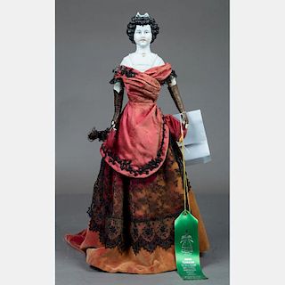 A Limbach (Germany) Irish Queen 19in. Bisque Doll, 19th/20th Century,