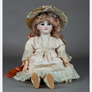 A C.M. Bergmann, Simon & Halbig (Germany) 26in. Bisque Head Doll, 19th/20th Century,