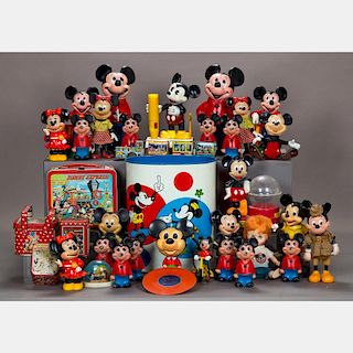 A Miscellaneous Collection of Vintage Mickey Mouse Collectibles, 20th Century,