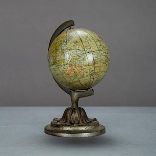 A Rand McNally 3-inch Terrestrial Globe by Rand McNally & Co., Chicago IL, ca. 1891,
