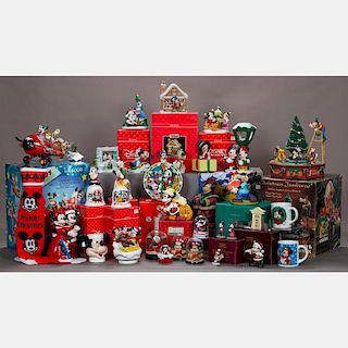 A Miscellaneous Collections of Mickey Mouse Christmas Decorations, 20th Century,