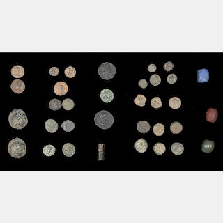 A Miscellaneous Collection of Thirty Ancient Roman, Greek and Middle Eastern Coins,