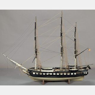 A Vintage Ship Model, 20th Century.