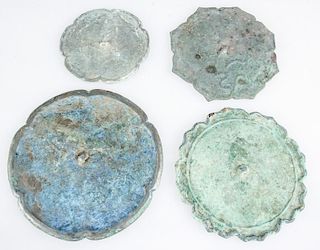 3 Song and 1 Tang Dynasty Bronze Mirrors