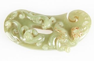 Chinese Celadon Jade Toggle