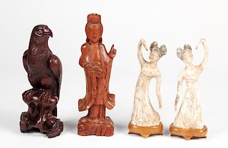 4 Chinese Figural Artifacts
