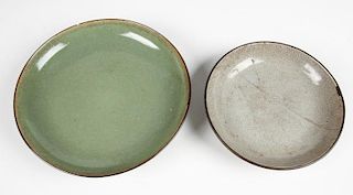 2 Chinese Celadon Bowls