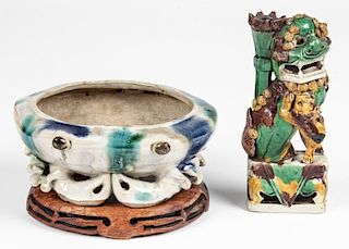 2 Chineses Sancai Glaze Artifacts