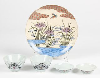 5 Japanese Porcelain Plates