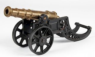 Iron and Brass Signal Cannon Model
