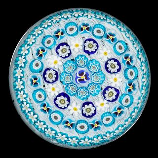 PARABELLE ARTIST PROOF PG-319 / CONCENTRIC MILLEFIORI PAPERWEIGHT,