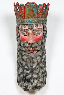 Mexican Mask of a Bearded Man