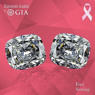1) 2.01 ct, E/VS2, Cushion cut GIA Graded Diamond. Appraised Value: $74,600 2) 2.01 ct, E/VS2, Cushion cut GIA Graded Diamond. Appraised Value: $74,60