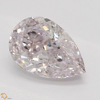 0.63 ct, Natural Light Pink Color, SI1, Pear cut Diamond (GIA Graded), Appraised Value: $36,500 