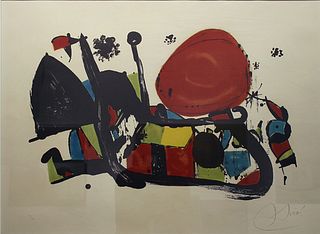 Joan Miro (Spain, 1893-1983) Untitled/Sin Titulo, c. 1960s, 26 3/4 x 35 in. Limited edition of 60