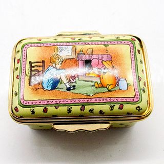 Rare Halcyon Days Enamels Disney Winnie The Pooh Trinket Box