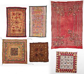 6 Old Indian Textiles