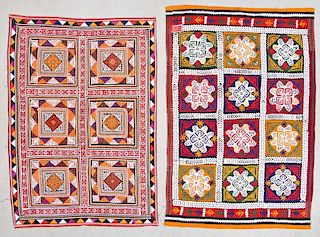 2 Old Ralli Quilts with Applique