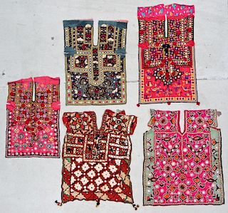 5 Old Finely Embroidered Wedding Blouses