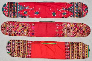 3 Embroidered Cushion Covers, India/Pakistan