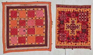 2 Finely Embroidered Textiles, India/Pakistan