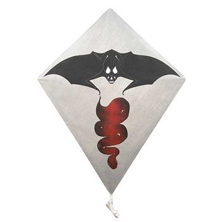 FRANCISCO TOLEDO. Murciélago y serpiente roja. papalote.  Esténcil sobre papel. Con número de folio