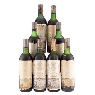 Marqués de Riscal. Coseha 1959, 1975,1976, 1978, 1986 y 1988 Rioja. España. Piezas: 8. En presentaciones de 750 ml.