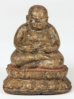 Bangkok Period Gilded Buddha, Ca. 1850
