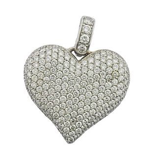 Jacob &amp; Co 18k Gold Diamond Heart Pendant