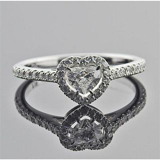 Nico Juliany 18k Gold Heart Diamond Engagement Ring