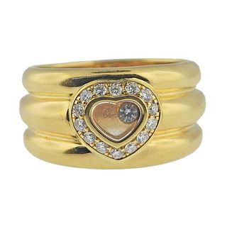 Chopard Happy Hearts Diamond 18k Gold Band Ring