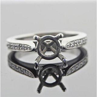 Platinum 18k Gold Diamond Engagement Ring Setting