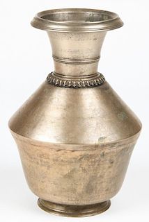 Fine 19th C. Black Bronze Vase