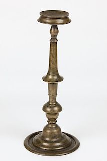 Large 19th c. Bronze Standing Lamp, Nepal