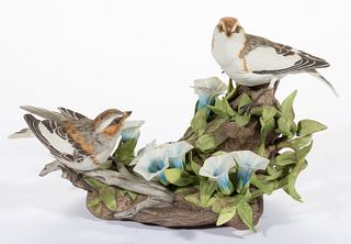 AMERICAN BOEHM PORCELAIN LIMITED EDITION BIRD FIGURAL GROUP, 