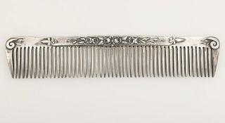CLEMENS FRIEDELL PASADENA, CALIFORNIA STERLING SILVER HAIR COMB,