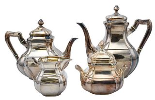 Four Piece Sterling Silver Tea and Coffee Set