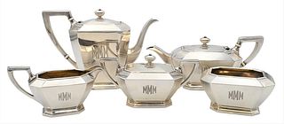 Five Piece Sterling Silver Tea and Coffee Set