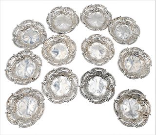 Set of 12 Reed & Barton Sterling Silver Berry Dishes