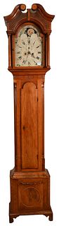 Chippendale Cherry Tall Case Clock