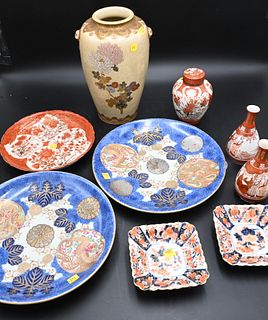Nine Piece Japanese Porcelain Group