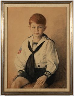MATTEO SANDONA (CALIFORNIA, 1894-1957) PORTRAIT OF A BOY,