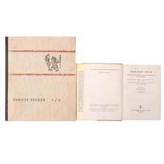 Códices Becker I - II. / Manuscrit Tovar, Origines et Croyances des Indiens du Mexique. Graz, 1961 / 1972. Piezas: 2.