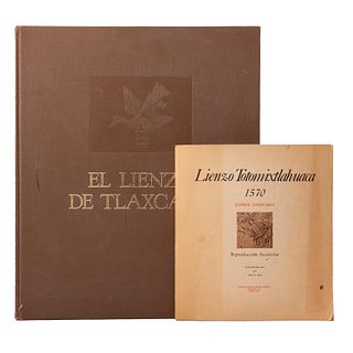 El Lienzo de Tlaxcala / Lienzo Totomixtlahuaca 1570. México, 1983 / 1974. Facsimilares. Piezas: 2.